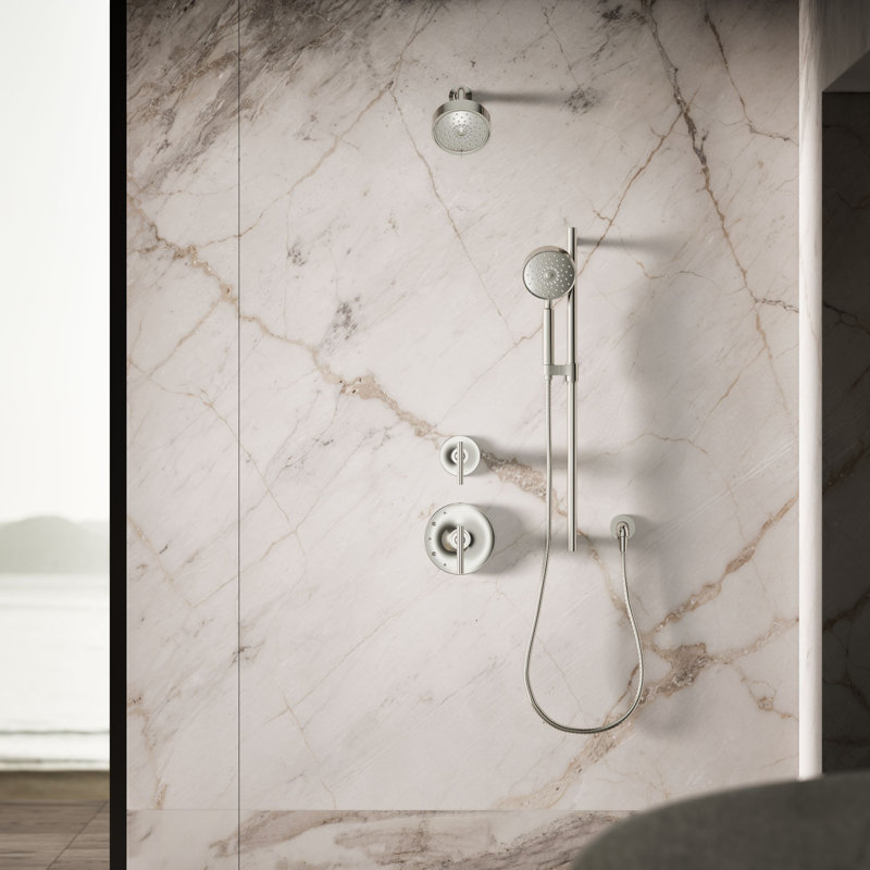 Kohler Purist Component Tempered Massage Handheld Shower Head with MasterClean Spray Nozzle, Vibrant Titanium