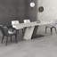 Table de salle à manger rectangulaire en pierre frittée-1419406276