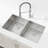 33"X19" Embedded Double Bowl Kitchen Sink