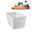 Baignoire autoportante 51 "avec drain interne Streamline-101412785