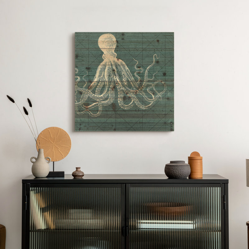 « côtier menagerie b », impression sur bois