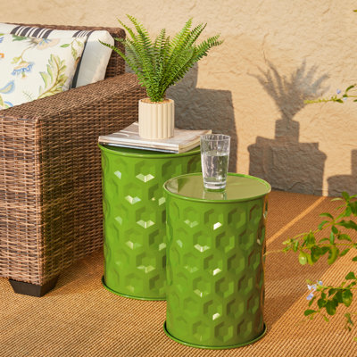 Loiret Metal Accent Stool Garden Stool