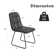 Genowefa Mid-Century Dining Table Set, Kitchen Home Table with Dining Chairs(1Table 6Chairs)