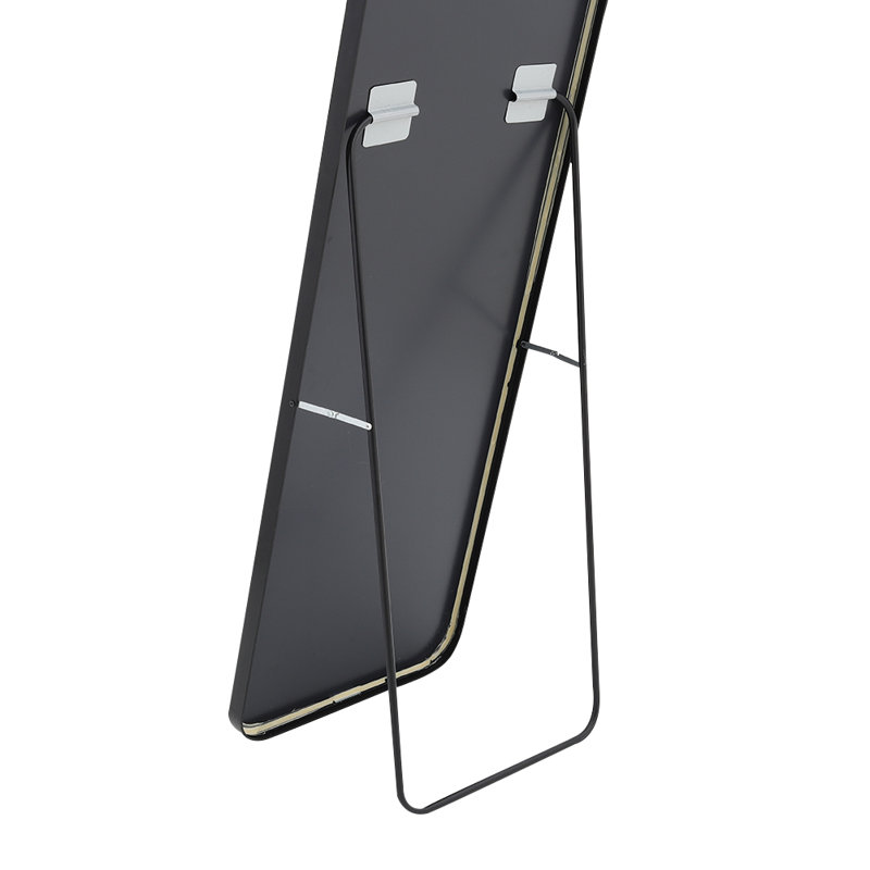 Lourinda Metal Framed Full Length Mirror, 150 cm H x 50 cm W, Black