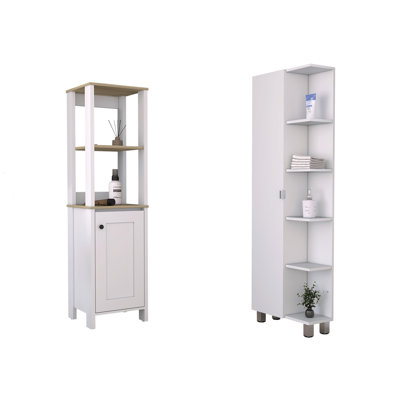 Aahna Wall Bathroom Storage Furniture Set