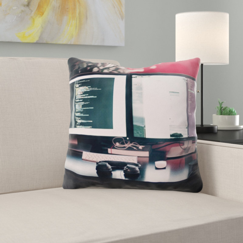 Computer Throw Pillow