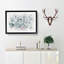 Succulent Plants Abstract - Single Picture Frame Print on MDF-56877399-56877400