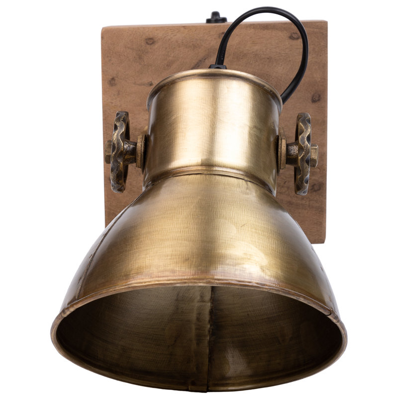 Cruz Gold 27cm H Outdoor Armed Sconce