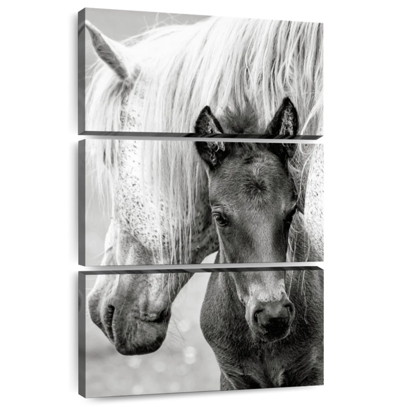 Brampt The Foal And Horse, 65" H x 42" W