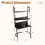 Bureau d'ordinateur échelle, bureau d'écriture à 3 niveaux avec tablettes de rangement