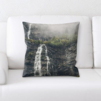 Waterfall Microsuede Reversible Throw Pillow