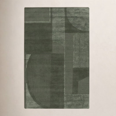 Mesmer Hand-Tufted Geometric Wool Rug