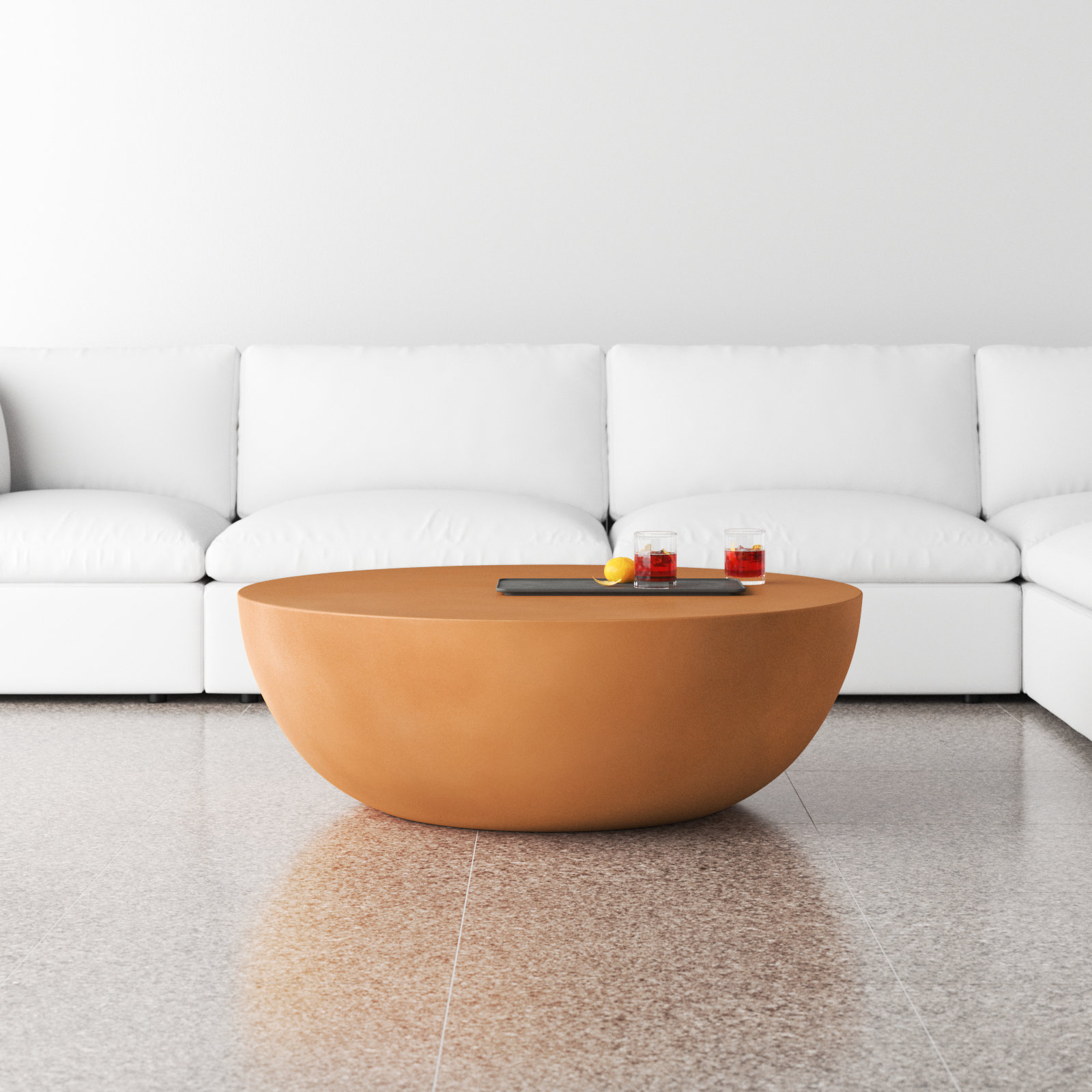 Brantley Single Coffee Table, Terracotta