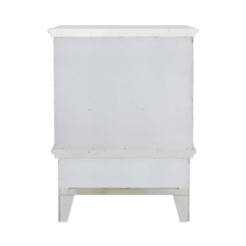 Commode 3 tiroirs Carlene, Perle antique