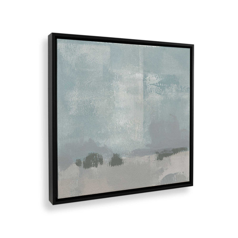 Impressions of Stillness I, reproduction sur toile dans un cadre, H 12,75 po x l 12,75 po, Noir satiné