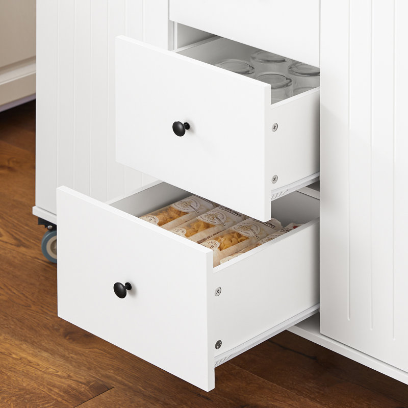 Dayna Solid Wood Top Kitchen Island