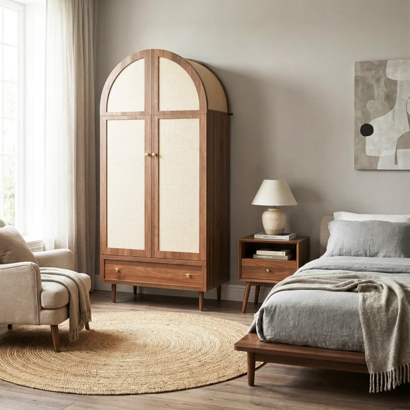 2 Door Manufactured Wood Wardrobe