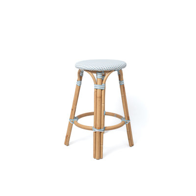 Bistro Backless Rattan Counter Stool