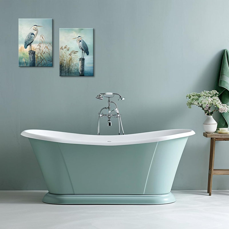 2 Piece Wrapped Canvas Print, 60 cm H x 80 cm W