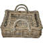 Hand Woven Wicker Laundry Hamper with Handles