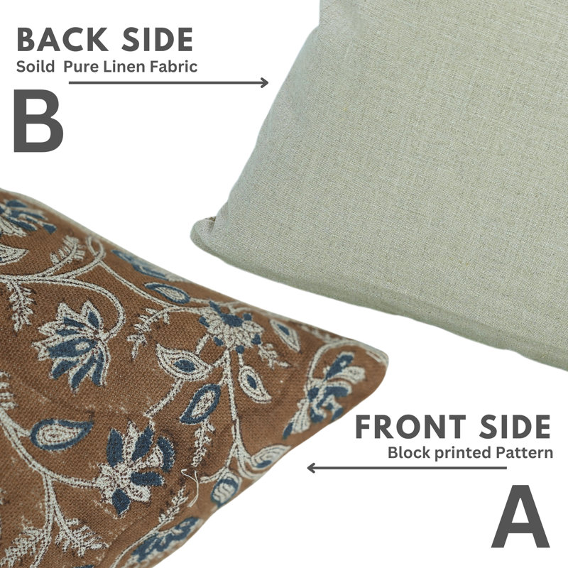 Linen Pillow Cover, 24" x 24"