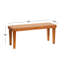 Banc en bois tissé brun Markus-522219845