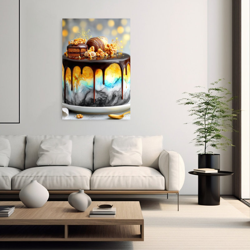 Art mural moderne et élégant Decadent, 60" H x 40" W