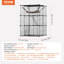 Grande cage à chat à 3 niveaux, 28 po x 28 po x 41 po, clôture pour chat durable en fil métallique détachable, avec grand hamac 2 échelles à rampe, convient pour les chats à l'intérieur et à l'extérieur, facile à assembler, noir