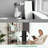Metal Frame Bookcase with 5 Tier Open Bookshelf-480628643