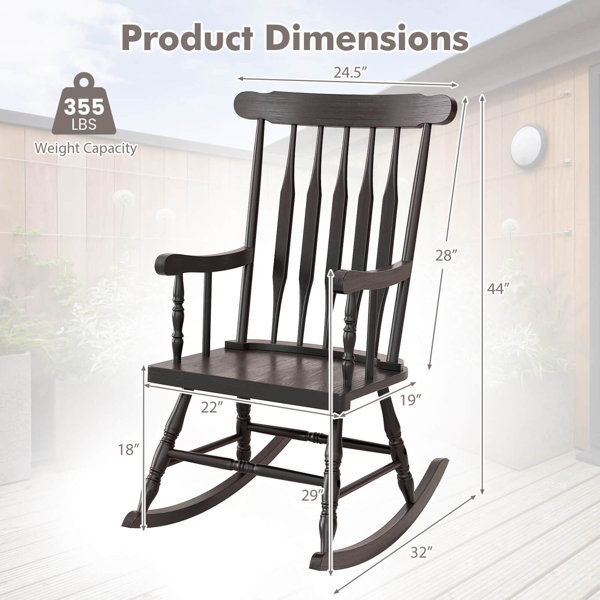 Alcott Hill® Rockhampton Rocking Chair & Reviews | Wayfair