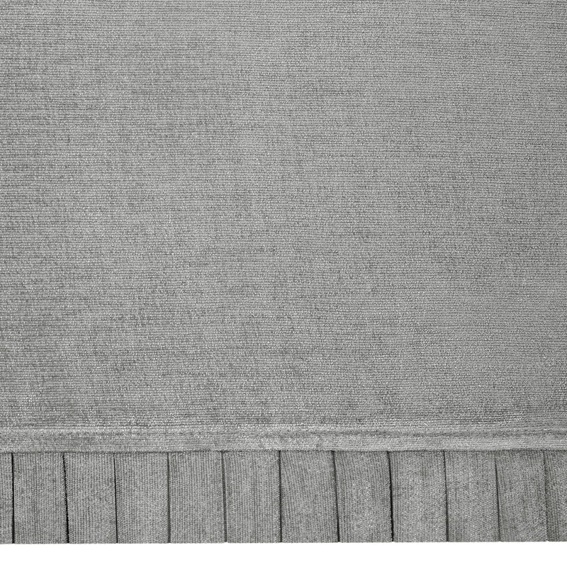 Silver Chenille Rod Pocket Window Valance, 52'' W x 14'' L