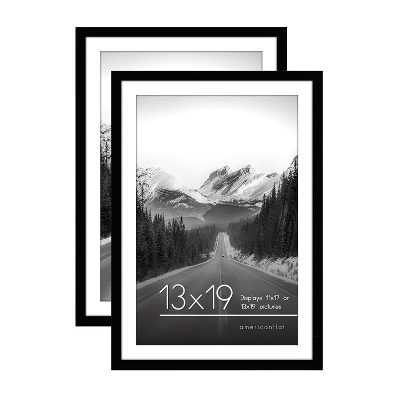 Cadre photo Andreyna, à suspendre au mur ou sur une table, Noir, 16 po x 20 po