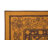 Machine Washable Printed Medallion Mustard Yellow and Black Slip Resistant Area Rug-115433880
