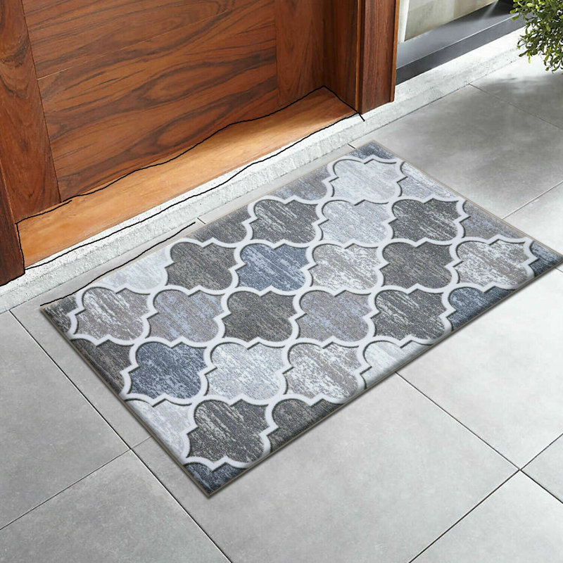 Adonna Non-Slip Indoor Doormat, Beige, 60cm W  x 112cm L