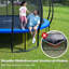 Trampoline d'extérieur robuste de 14 pi avec capacité de poids de 1300 lb pour trampolines d'extérieur pour enfants adultes avec enceinte de sécurité renforcée
