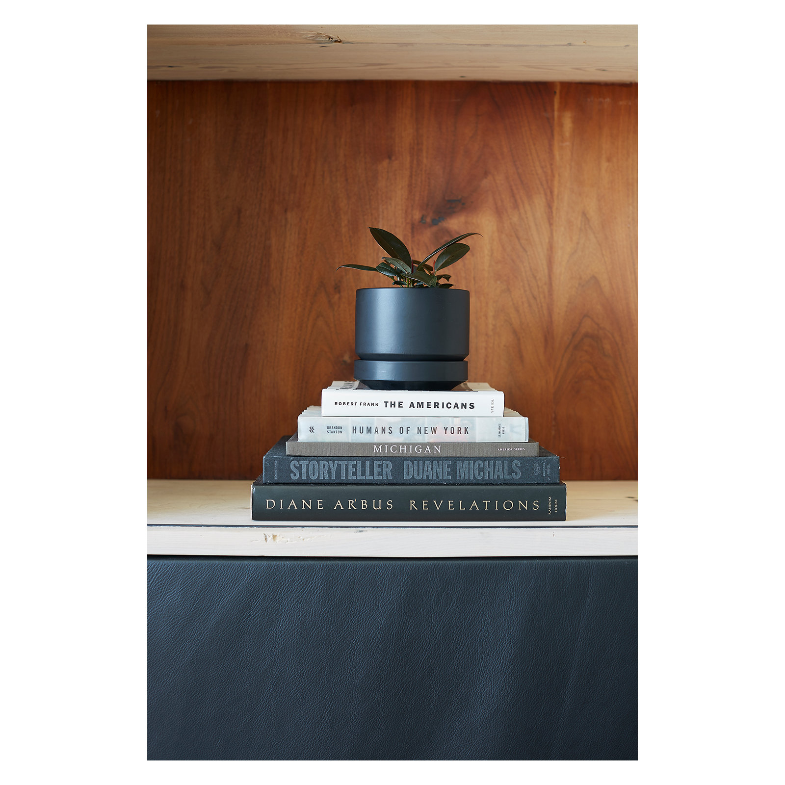 Byer Handmade Ceramic Pot Planter, Black, 4.25" H x 5" W x 5" D