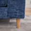 Banc en chenille moderne avec accoudoirs et traversins pour le salon-128632932