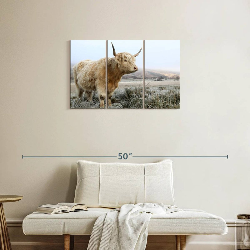 Vache sauvage sauvage des Highlands, H 20 po x l 33 po