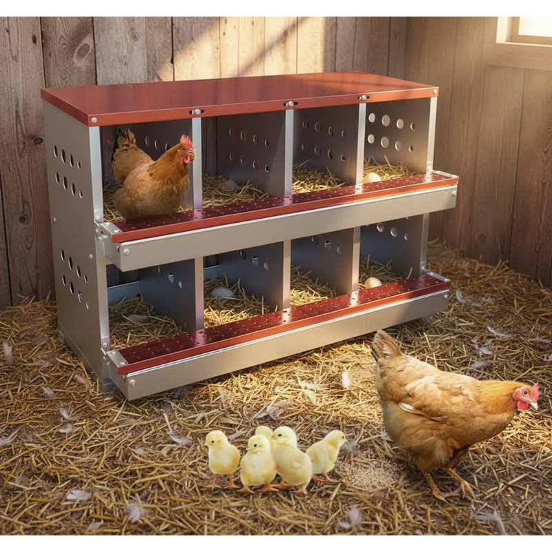 Boîtes gigognes à poulet, avec 8 compartiments, Orange