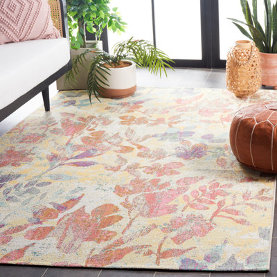 Tapis d'intérieur / extérieur à motif floral Barbados 500 Performance