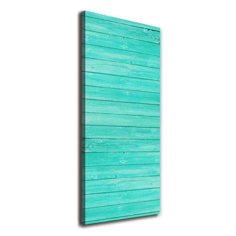 Green Boards - Wrapped Canvas Print