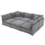 Canapé modulaire de style contemporain avec repose-pieds mobile 125,5 po-1062672723