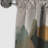 Green And Beige Transcending Reality III - Painting Abstract Blackout Curtain - 1 Panels-1193595672