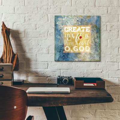  «Heart Psalm 2» par Art Licensing Studio, art mural en verre acrylique