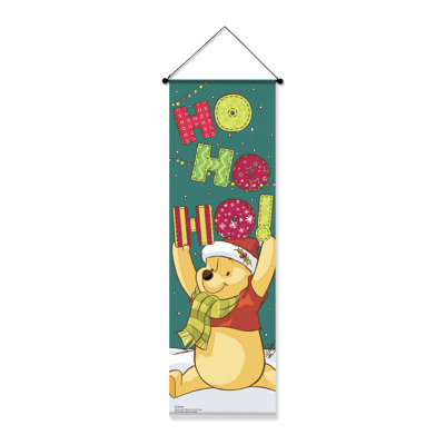 Disney Winnie the Pooh Ho Ho Ho Banner 15" x 47"