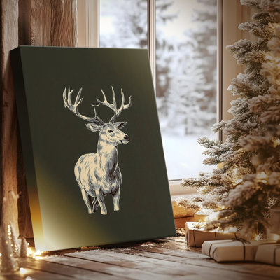 Eve of Soft Linen Nativity-Premium Gallery Wrapped Canvas
