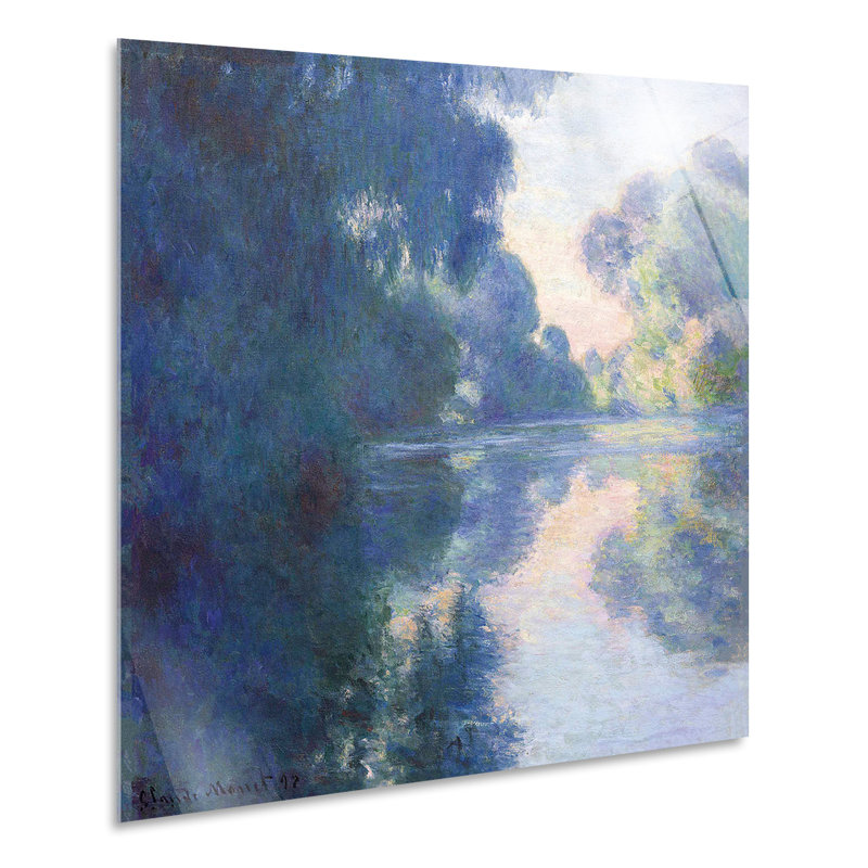 Morning On The Seine by Claude Monet - No Frame Print, Plastic/Acrylic, 70cm H  x  70cm W