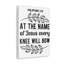 At the Name of Jesus Philippians 2:10 1 Piece Wrapped Canvas Wall Art-171002976