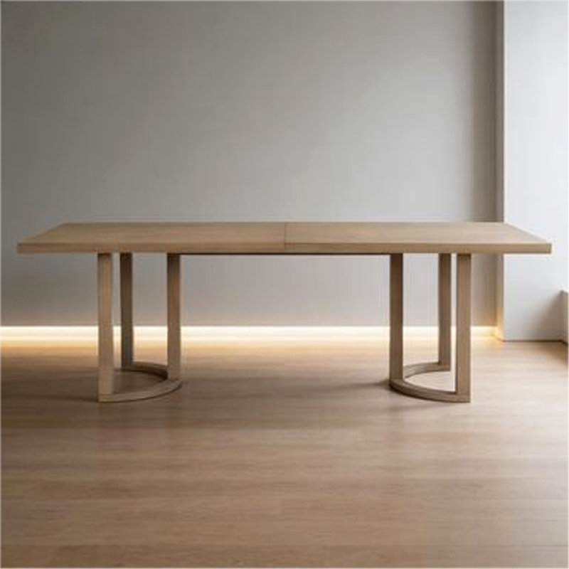Dining Table, Sleek Modern Style, Updates Home, Natural Ash, 30" H x 95" L x 39" W