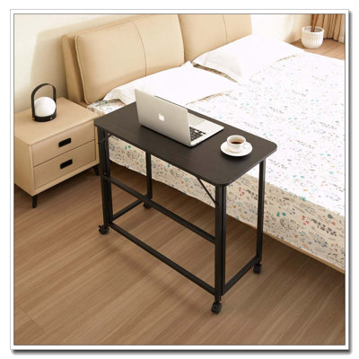 Folding Desk Small Foldable Desk For Small Space, 31.5 Inches Writing Computer Desk In Study, Home Office Foldable Office Desk For Bedroom 80*40,Black